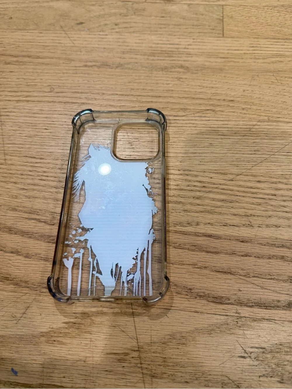 iPhone 15 pro max Clear Horse Art Phone Case - Multicolor